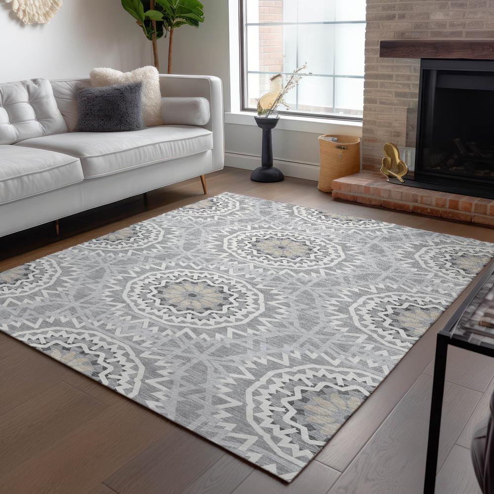 Chantille ACN619 Gray 5' x 7'6" Rug. Picture 7