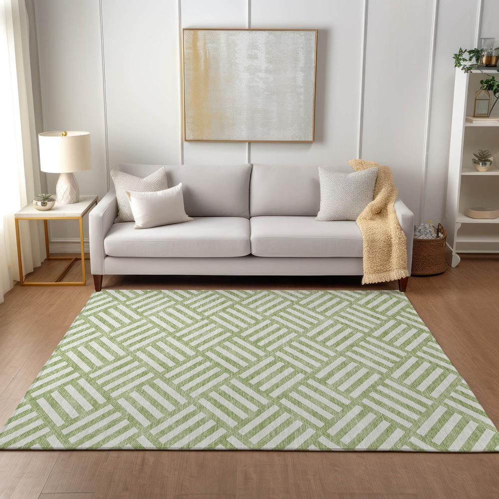 Chantille ACN620 Green 5' x 7'6" Rug. Picture 6
