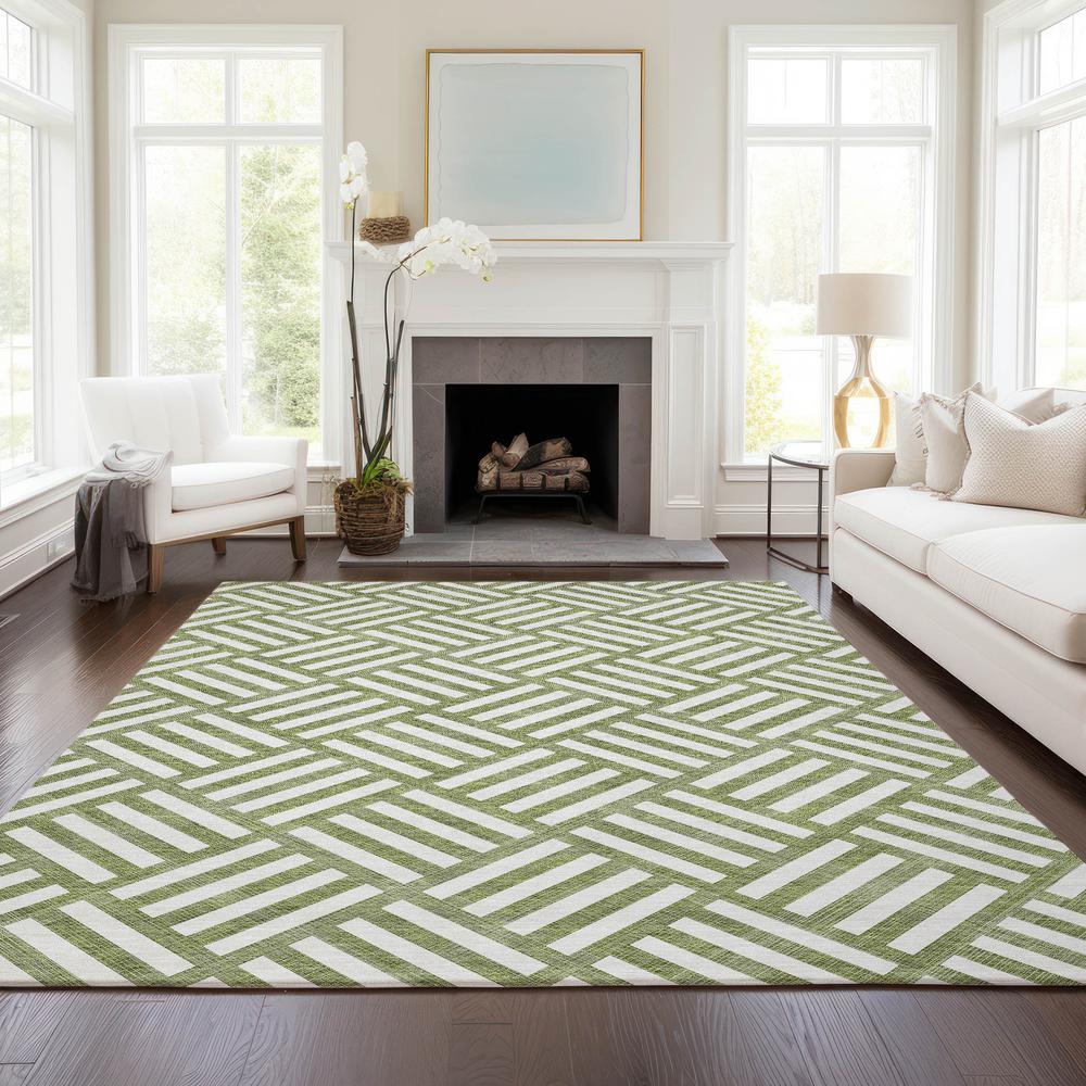 Chantille ACN620 Green 5' x 7'6" Rug. Picture 6