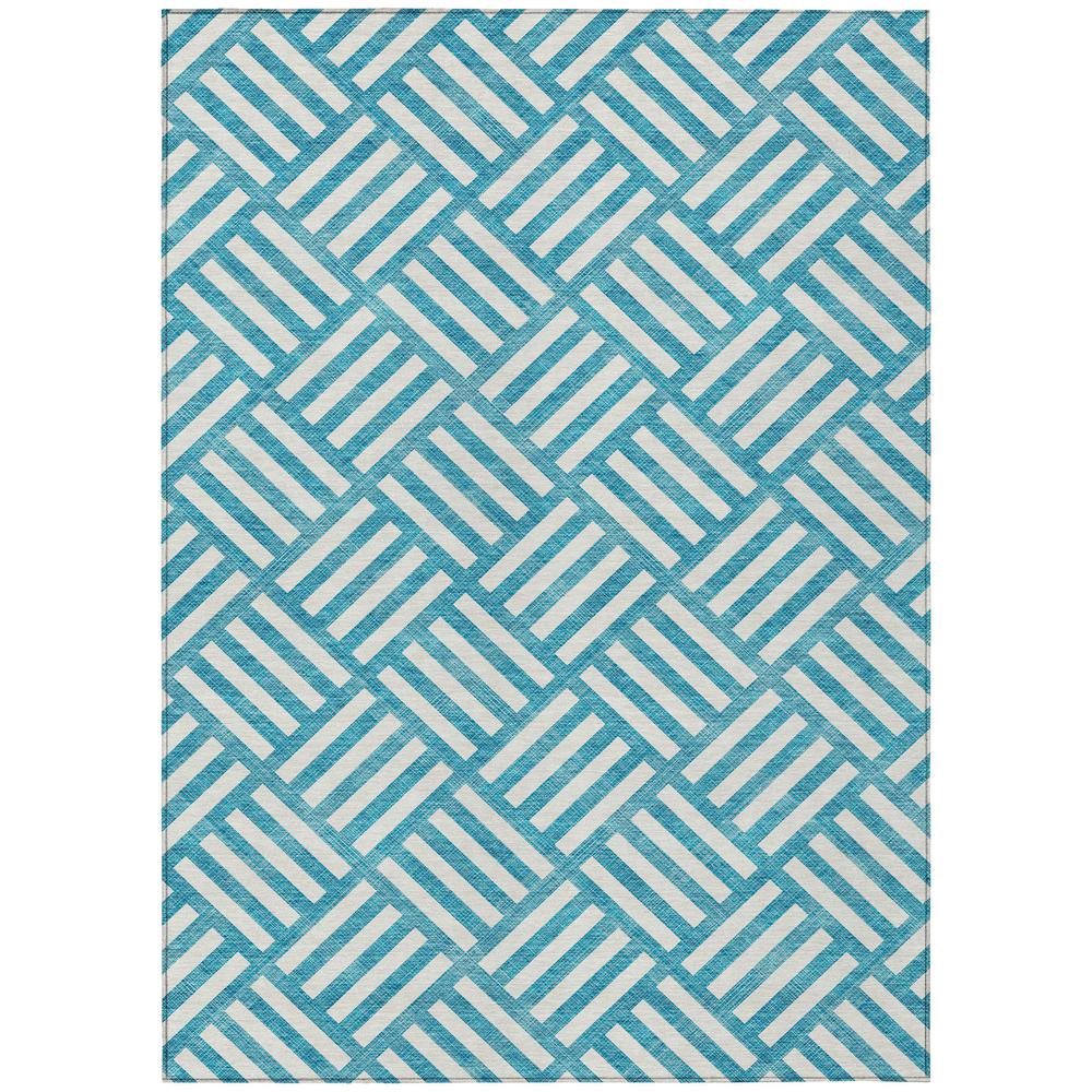 Chantille ACN620 Teal 5' x 7'6" Rug. Picture 1