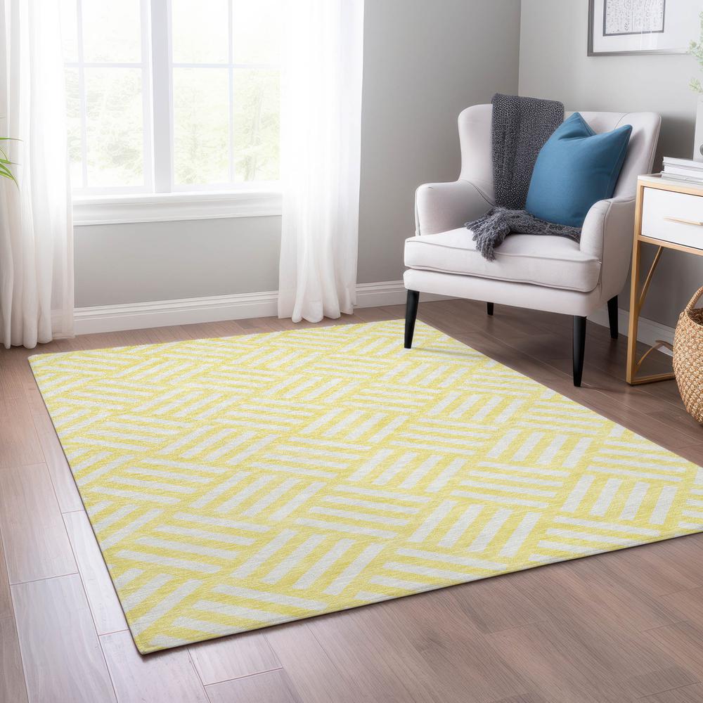 Chantille ACN620 Gold 5' x 7'6" Rug. Picture 6