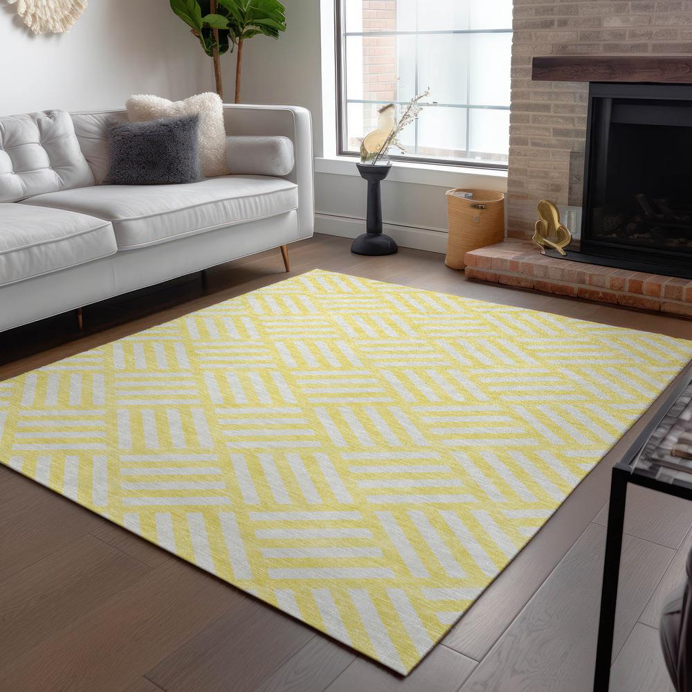 Chantille ACN620 Gold 5' x 7'6" Rug. Picture 7