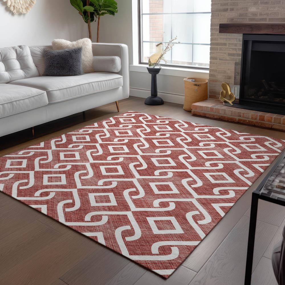 Chantille ACN621 Red 5' x 7'6" Rug. Picture 7
