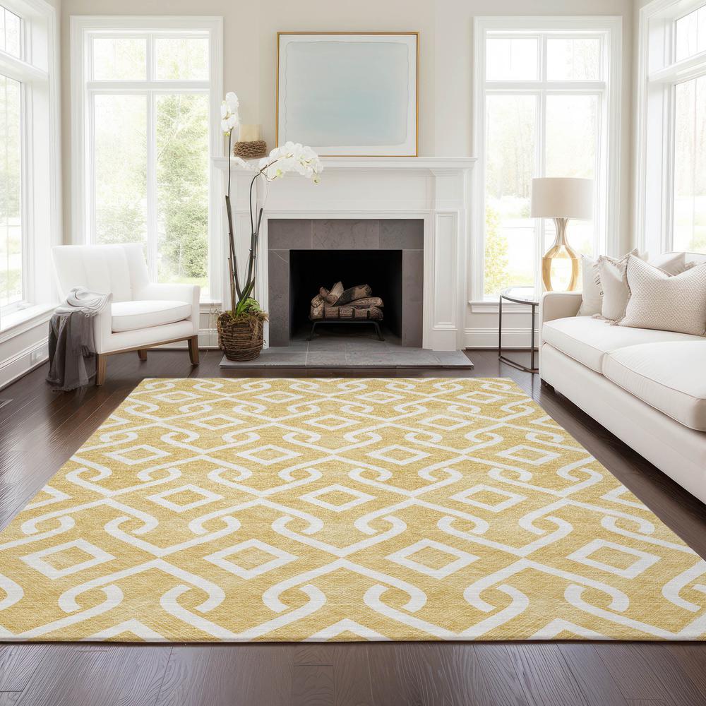 Chantille ACN621 Gold 5' x 7'6" Rug. Picture 6