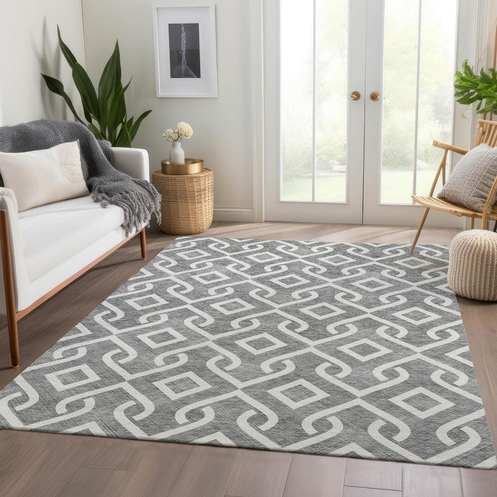 Chantille ACN621 Gray 5' x 7'6" Rug. Picture 6