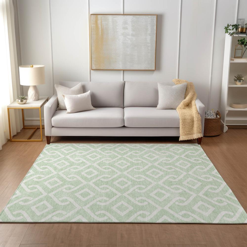 Chantille ACN621 Green 5' x 7'6" Rug. Picture 6