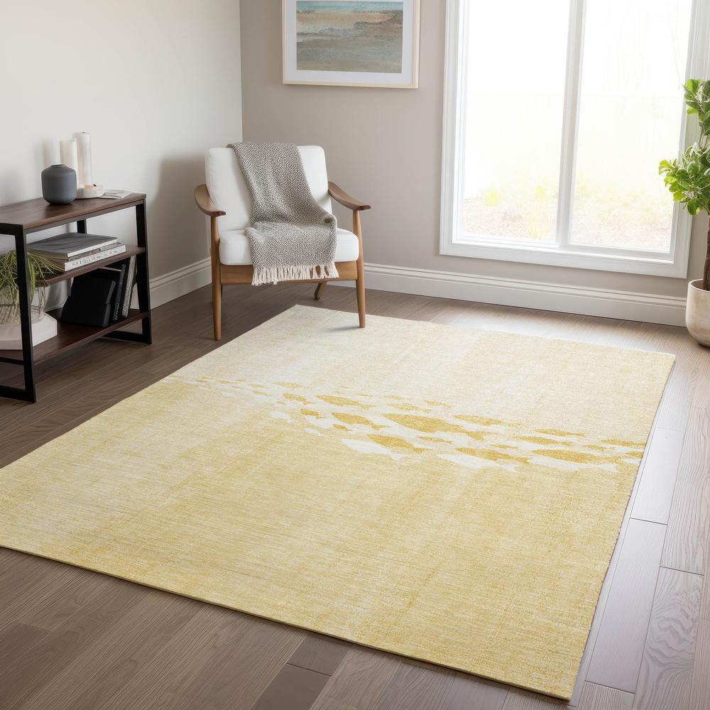 Chantille ACN627 Gold 5' x 7'6" Rug. Picture 6