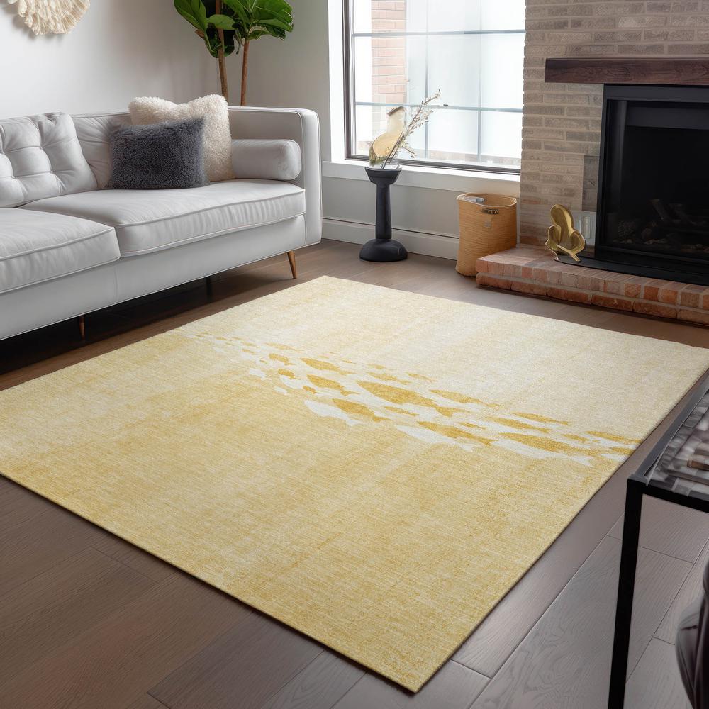 Chantille ACN627 Gold 5' x 7'6" Rug. Picture 7