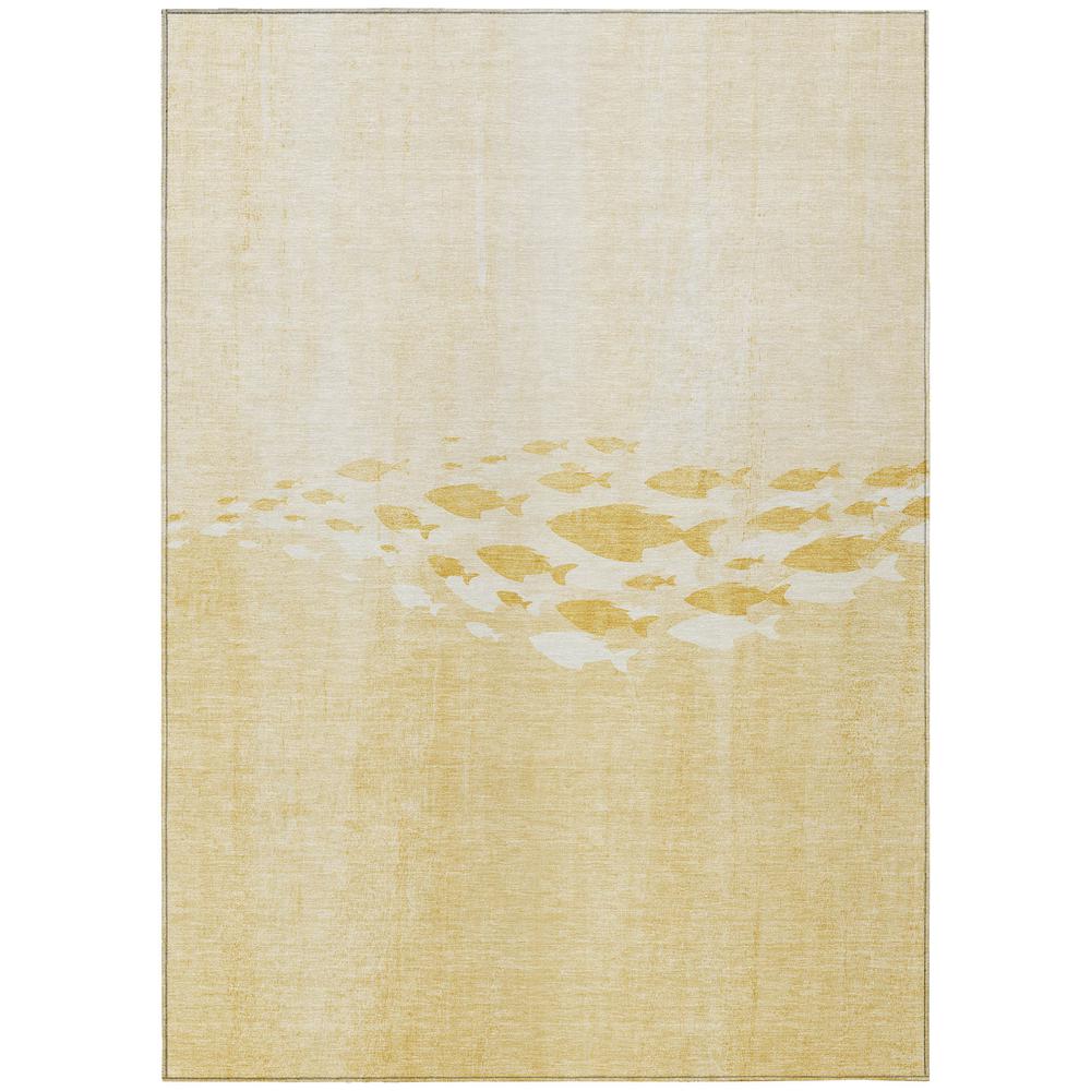 Chantille ACN627 Gold 5' x 7'6" Rug. Picture 1