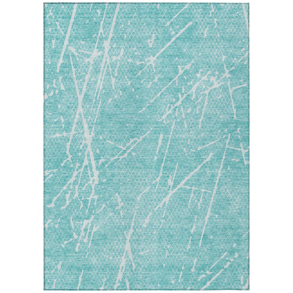 Chantille ACN628 Teal 5' x 7'6" Rug. Picture 1