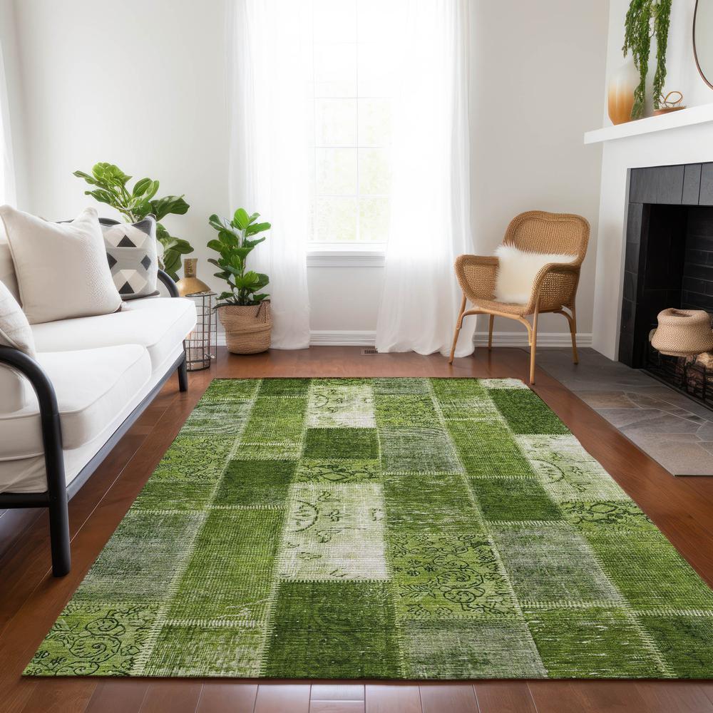 Chantille ACN631 Green 5' x 7'6" Rug. Picture 7