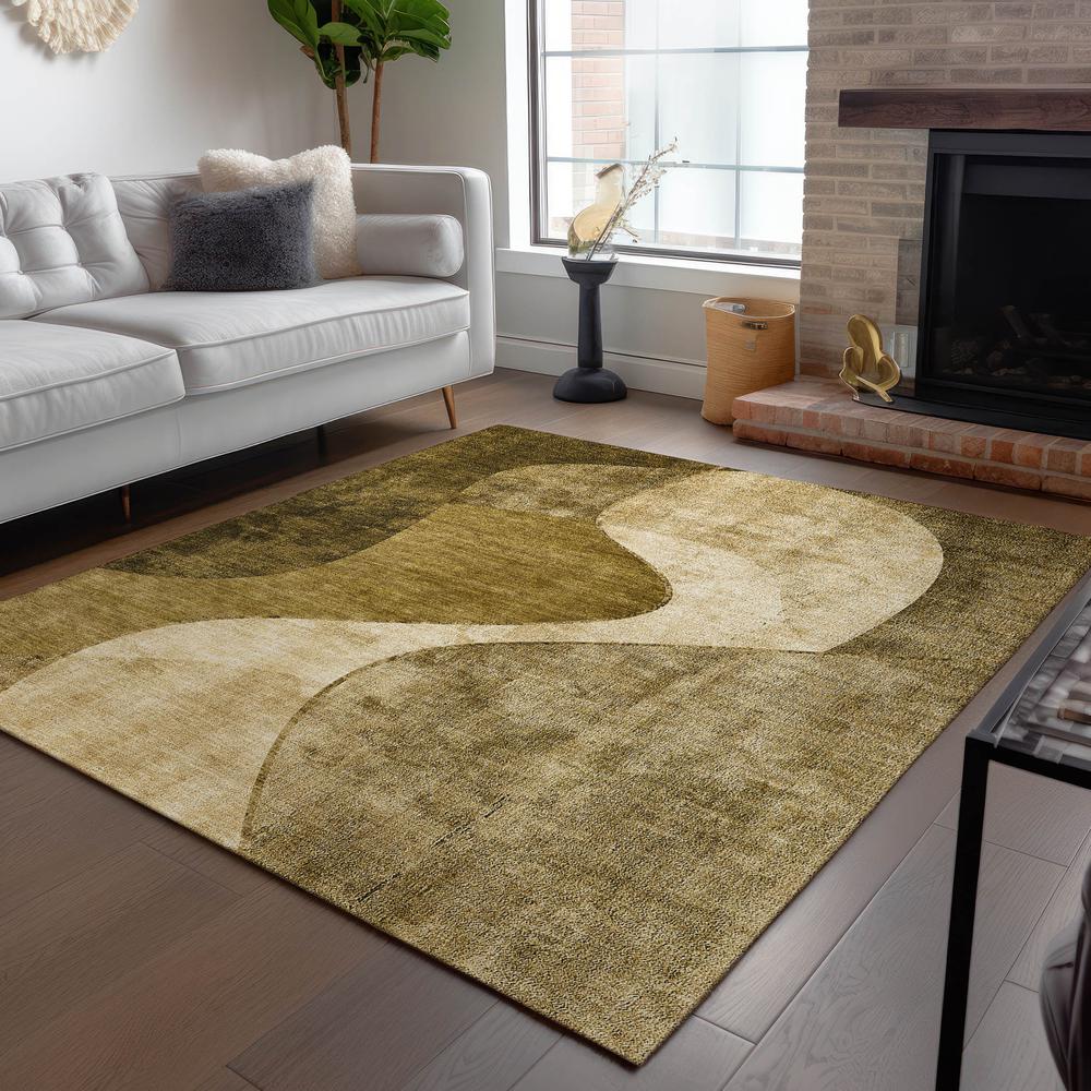 Chantille ACN633 Brown 5' x 7'6" Rug. Picture 7