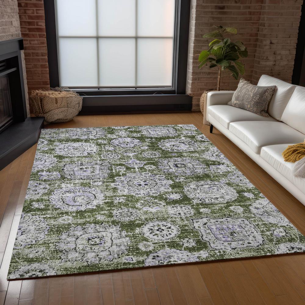 Chantille ACN634 Green 5' x 7'6" Rug. Picture 7