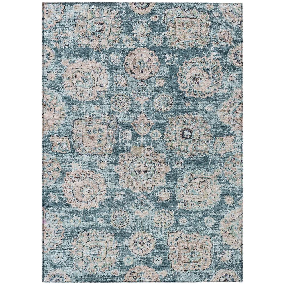 Chantille ACN634 Teal 5' x 7'6" Rug. Picture 1