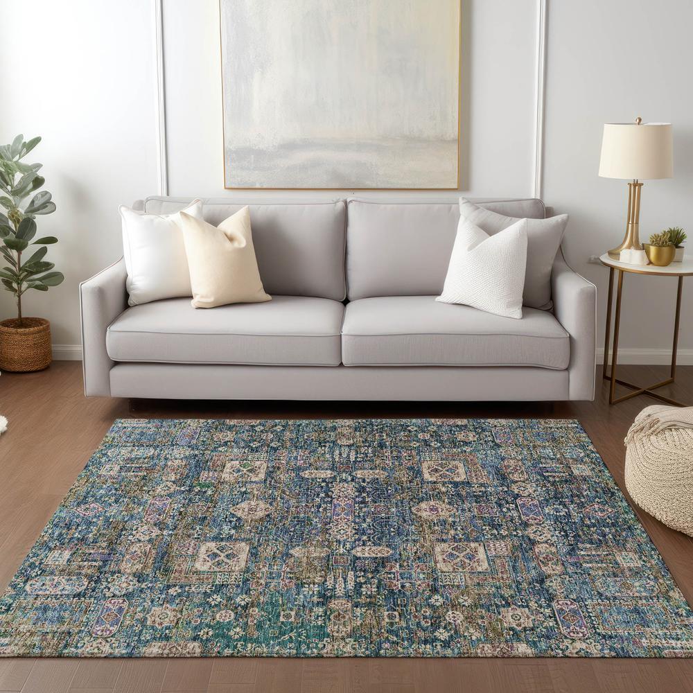 Chantille ACN637 Green 5' x 7'6" Rug. Picture 6