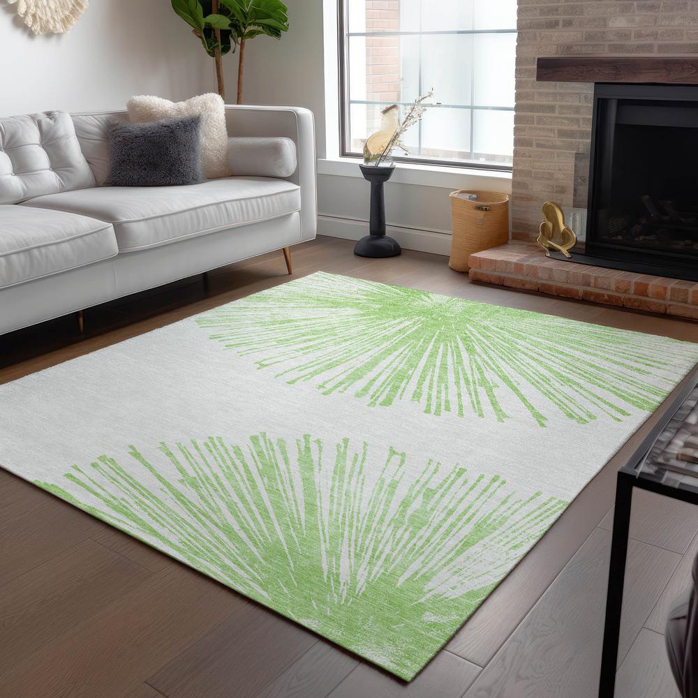 Chantille ACN642 Green 5' x 7'6" Rug. Picture 7