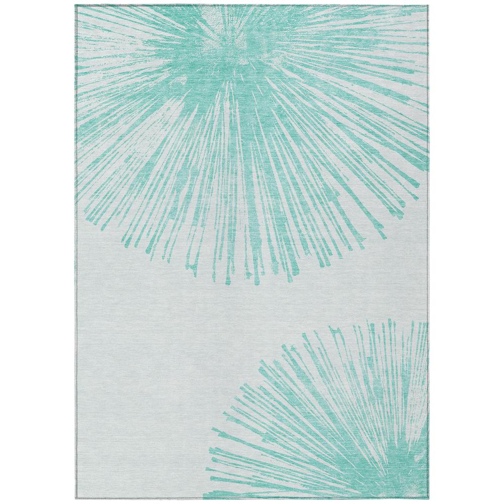 Chantille ACN642 Teal 5' x 7'6" Rug. Picture 1