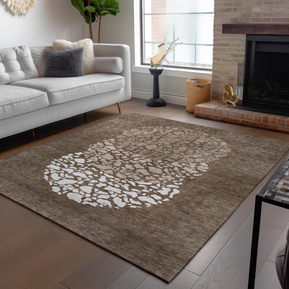 Chantille ACN643 Brown 5' x 7'6" Rug. Picture 7