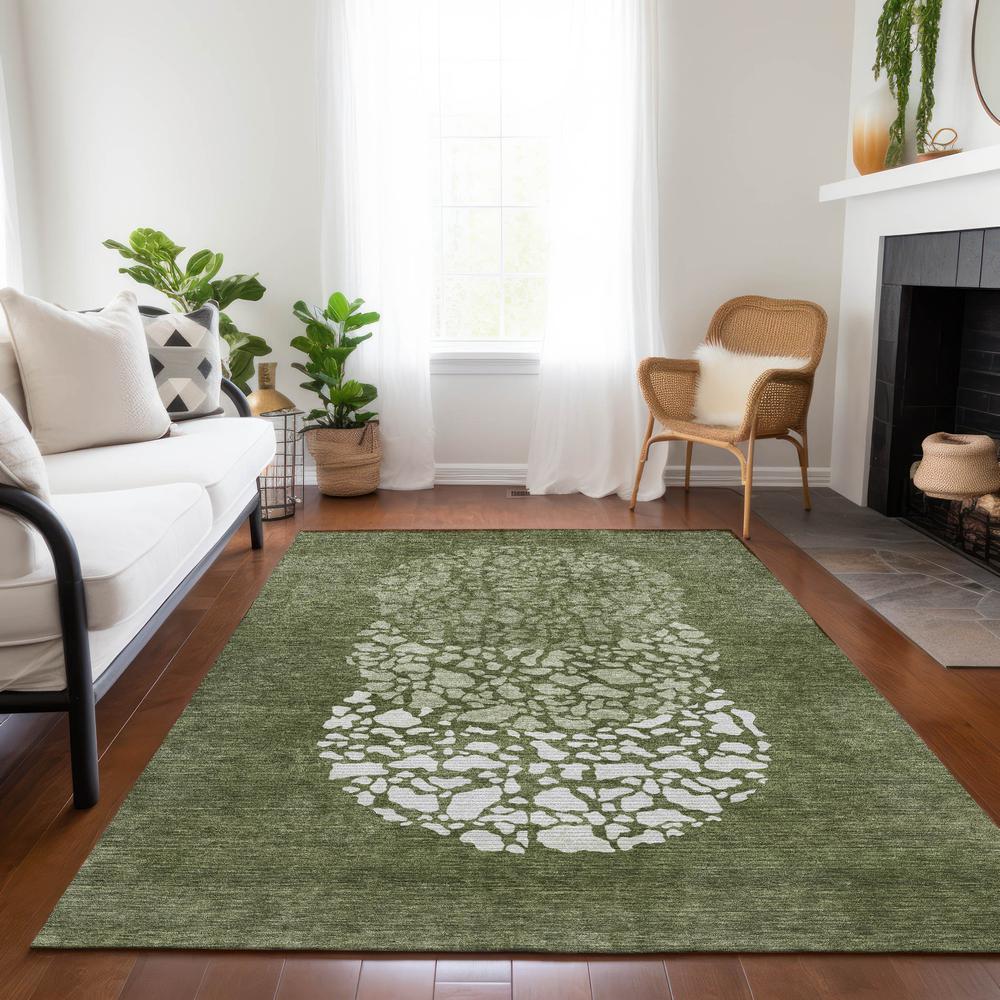 Chantille ACN643 Green 5' x 7'6" Rug. Picture 7