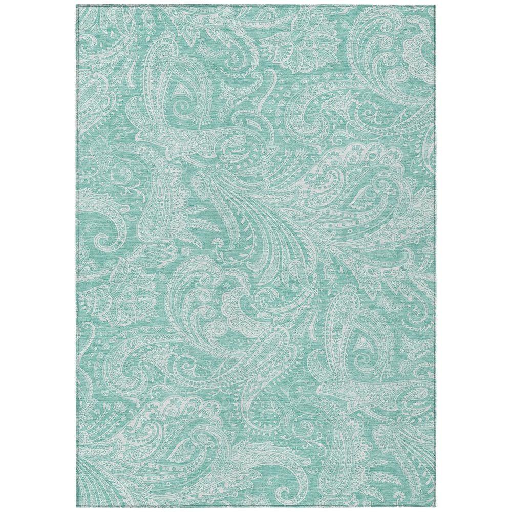 Chantille ACN654 Teal 5' x 7'6" Rug. Picture 1