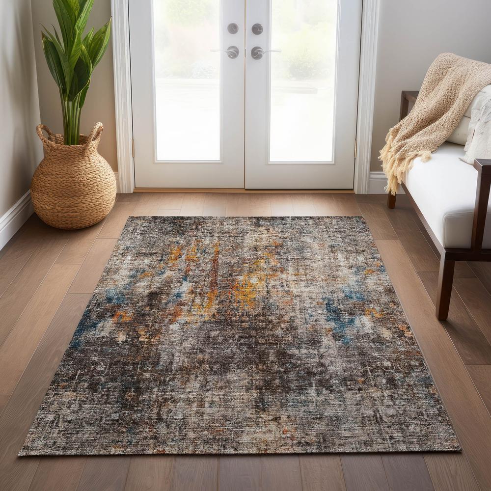 Chantille ACN655 Brown 5' x 7'6" Rug. Picture 7