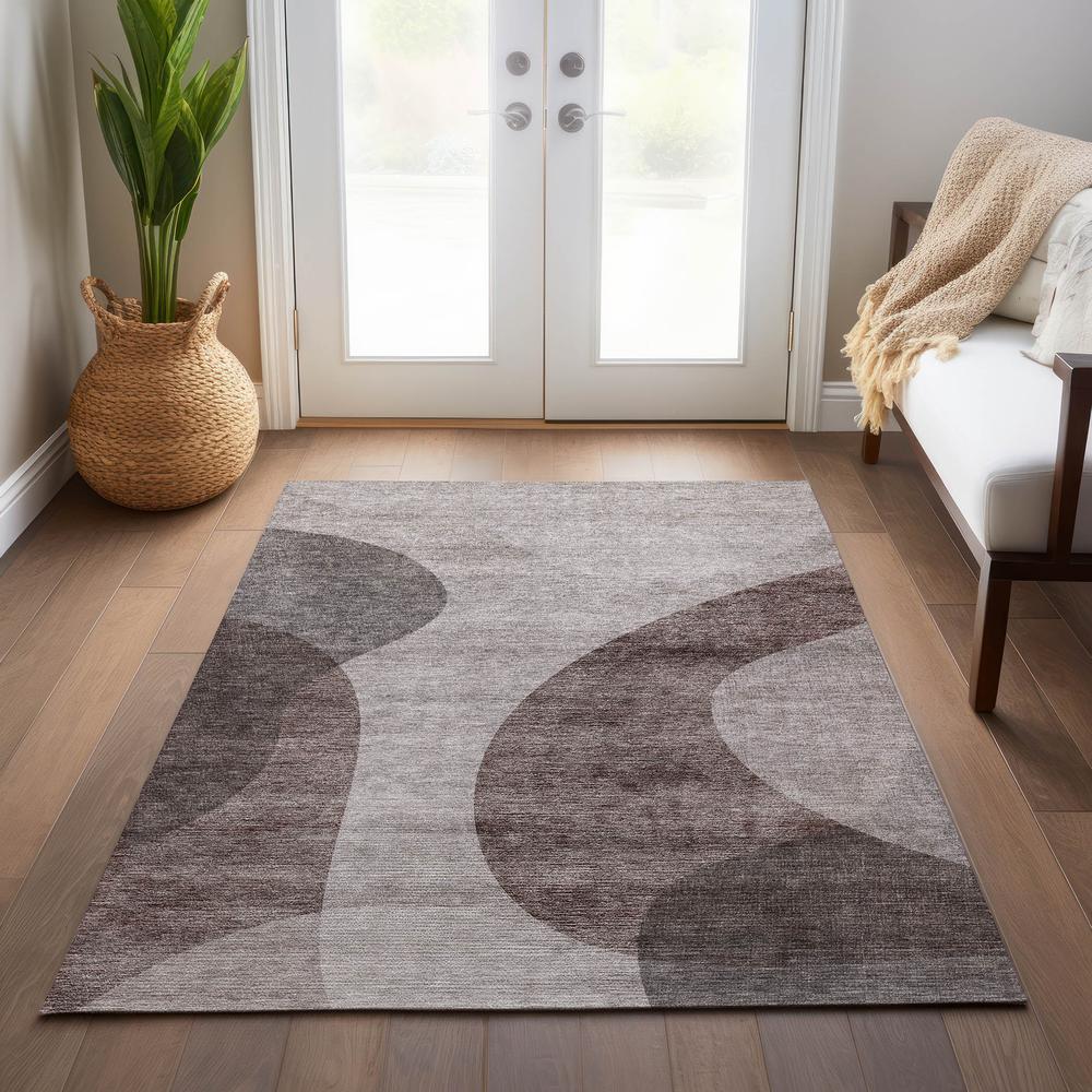 Chantille ACN657 Brown 5' x 7'6" Rug. Picture 7