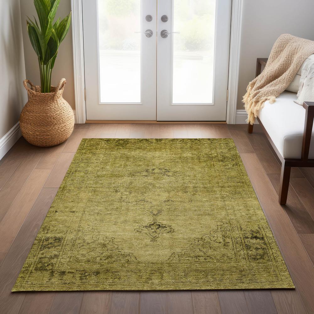 Chantille ACN658 Gold 5' x 7'6" Rug. Picture 7