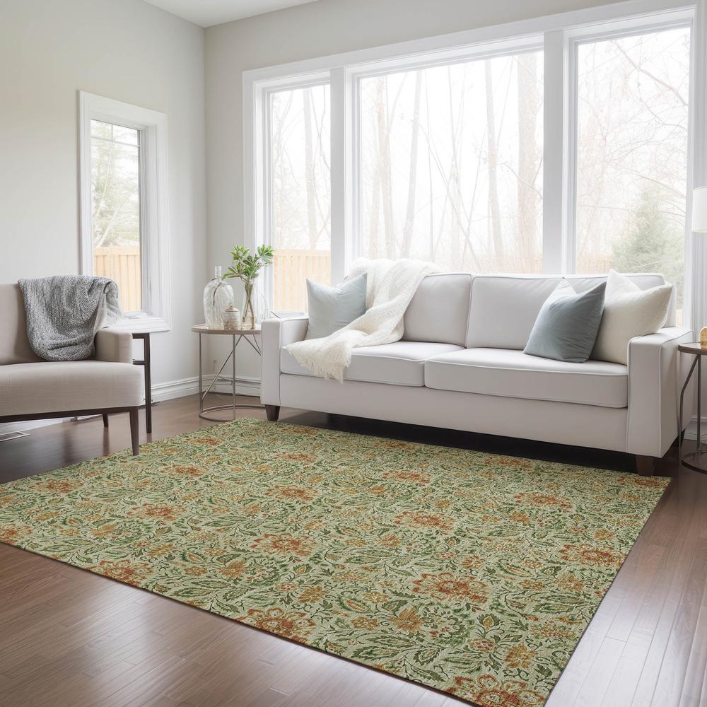 Chantille ACN660 Green 5' x 7'6" Rug. Picture 7
