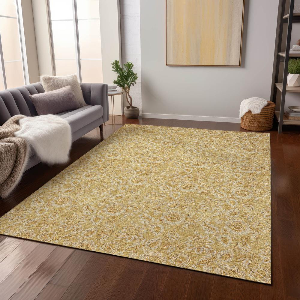 Chantille ACN661 Gold 5' x 7'6" Rug. Picture 6