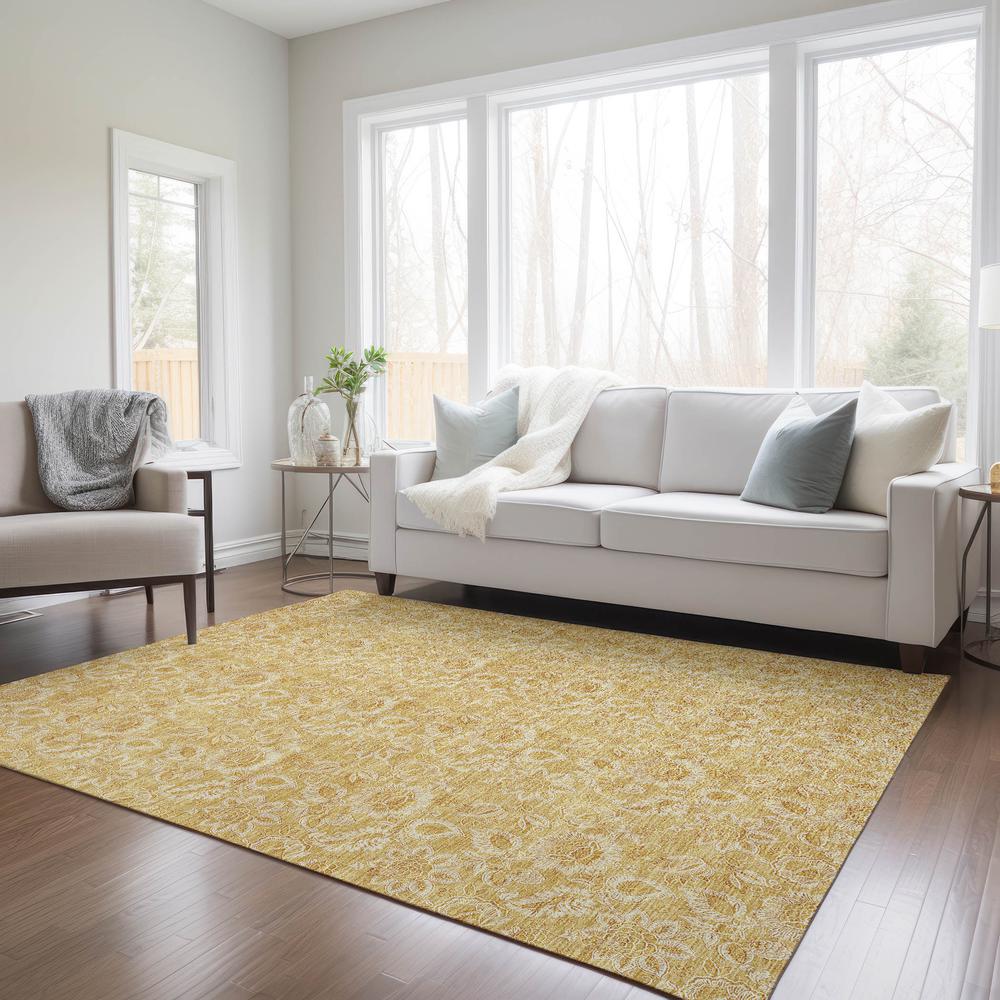 Chantille ACN661 Gold 5' x 7'6" Rug. Picture 7