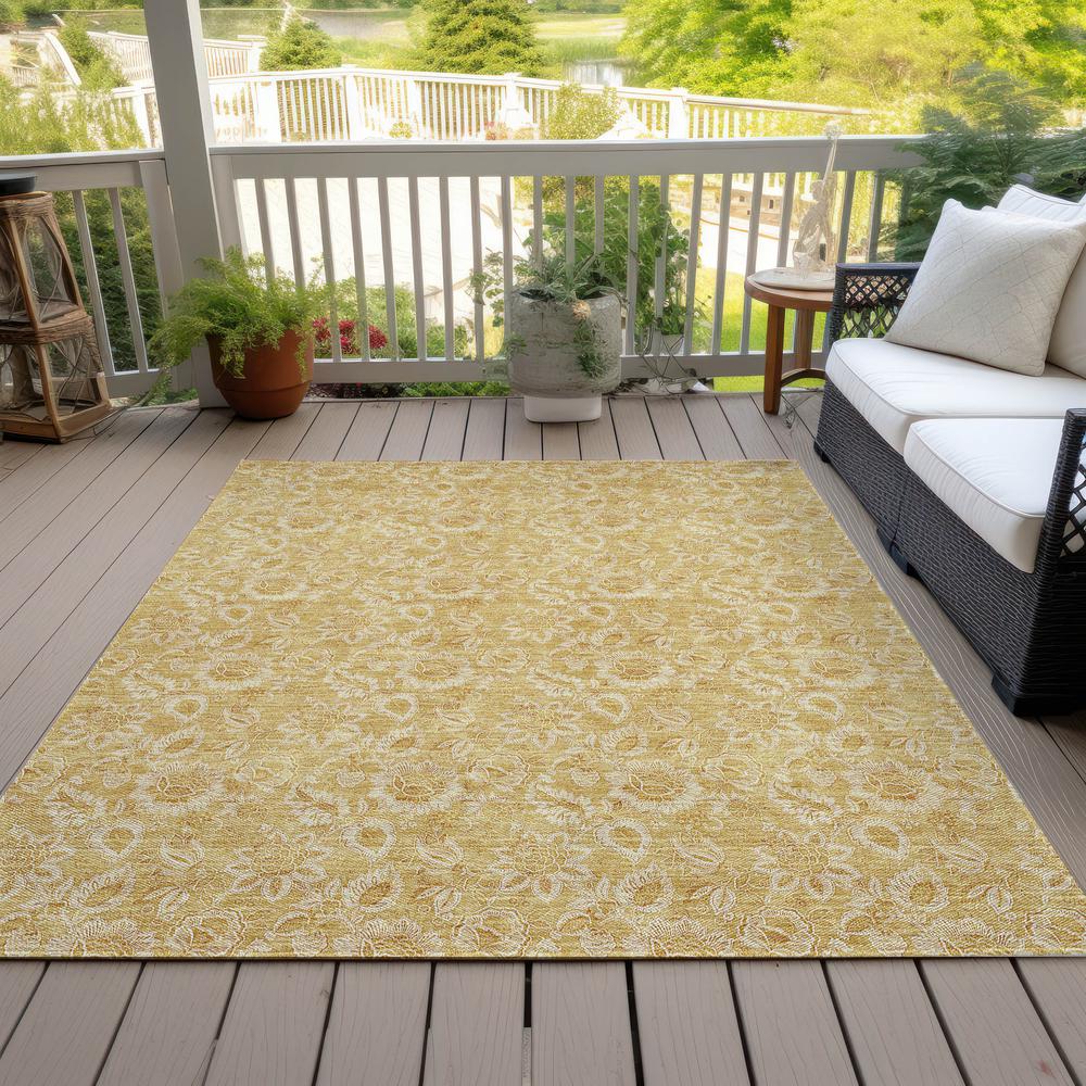 Chantille ACN661 Gold 5' x 7'6" Rug. Picture 8