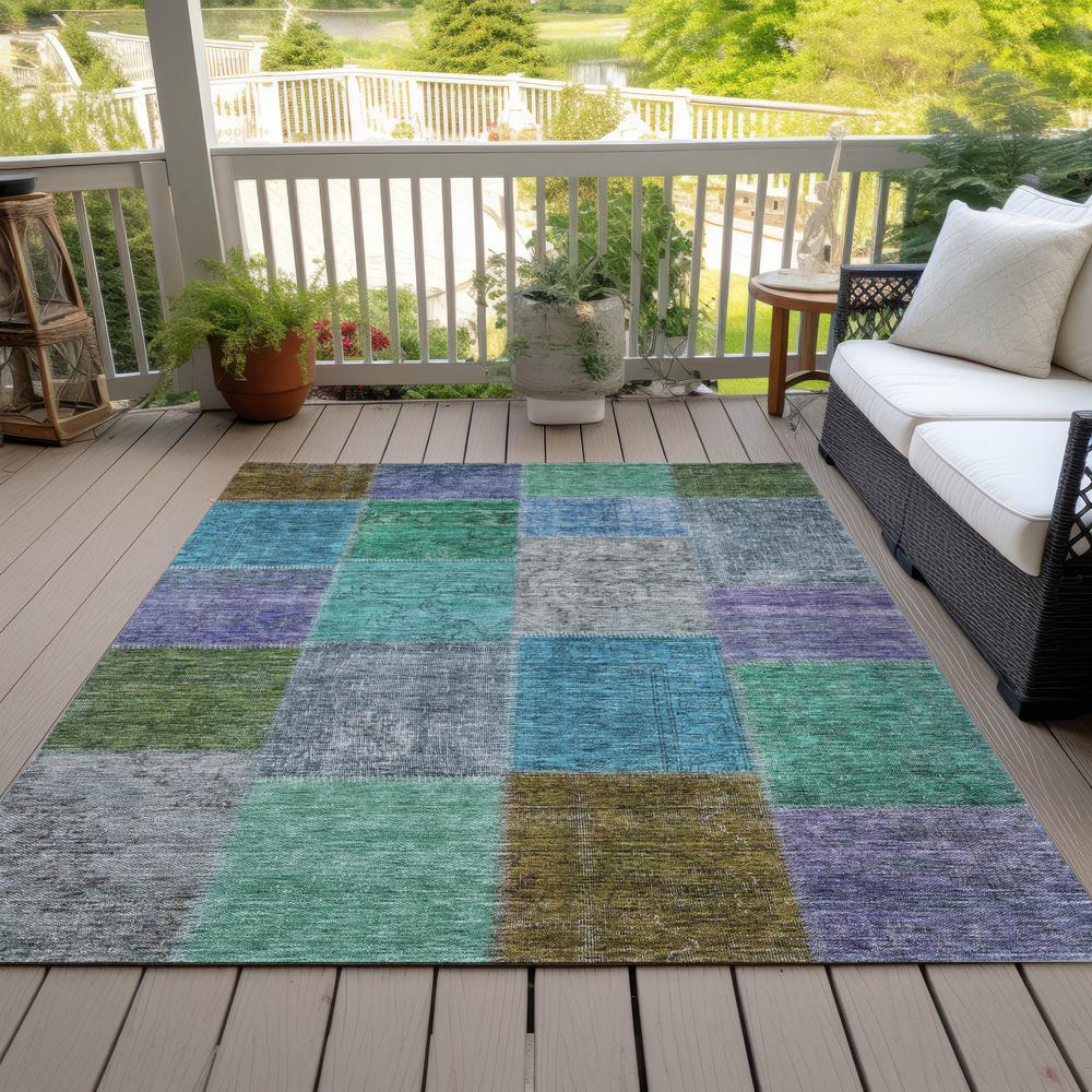 Chantille ACN663 Green 5' x 7'6" Rug. Picture 8