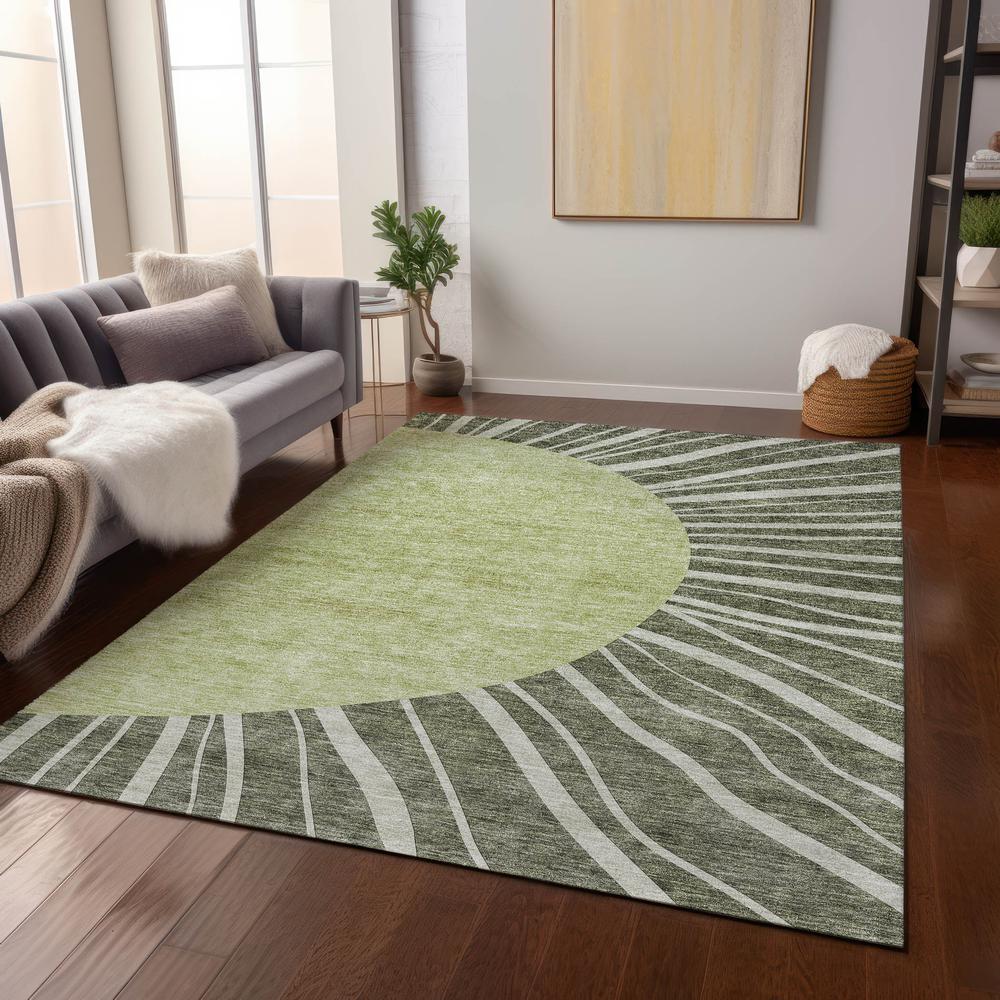 Chantille ACN668 Green 5' x 7'6" Rug. Picture 6