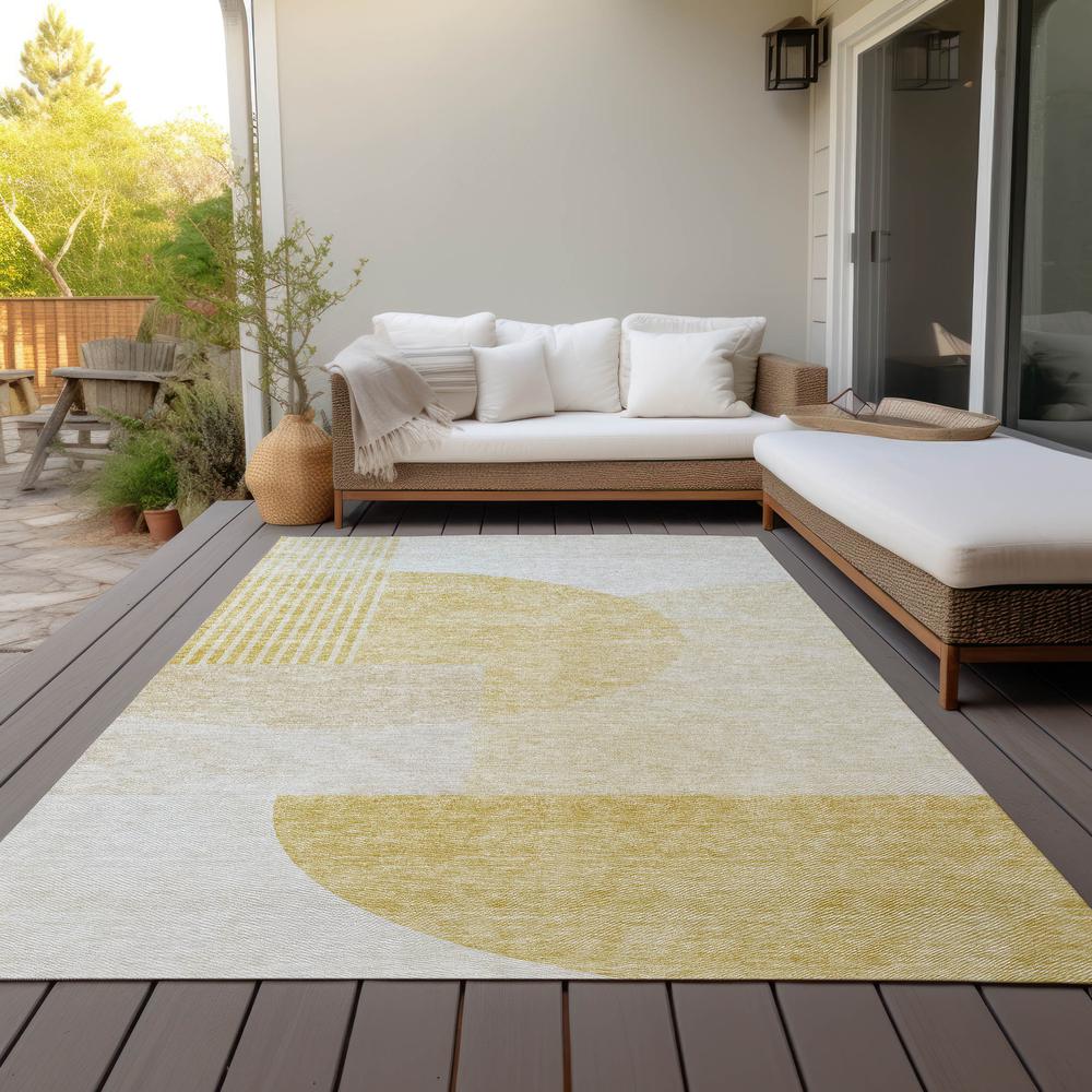 Chantille ACN678 Gold 5' x 7'6" Rug. Picture 8