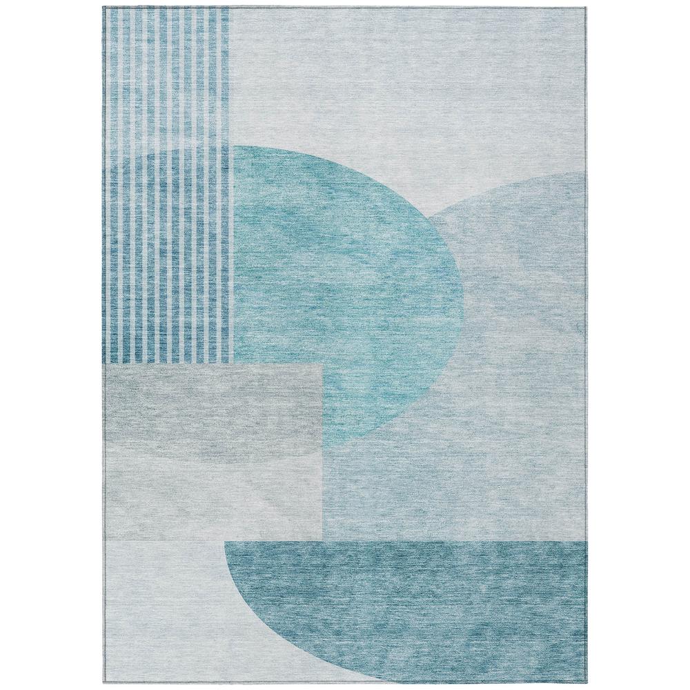 Chantille ACN678 Teal 5' x 7'6" Rug. Picture 1