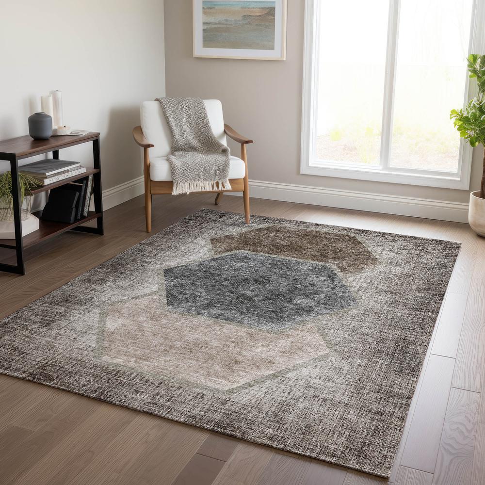 Chantille ACN679 Brown 5' x 7'6" Rug. Picture 6