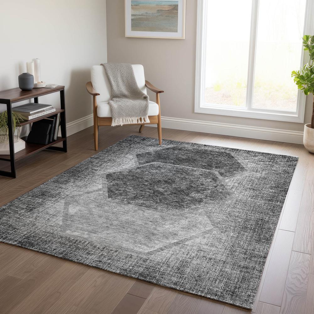 Chantille ACN679 Gray 5' x 7'6" Rug. Picture 6