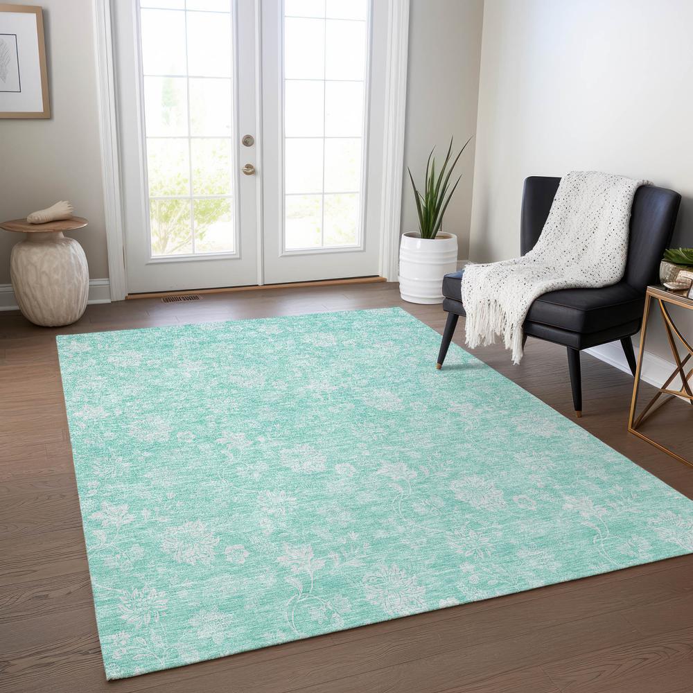 Chantille ACN681 Teal 5' x 7'6" Rug. Picture 6