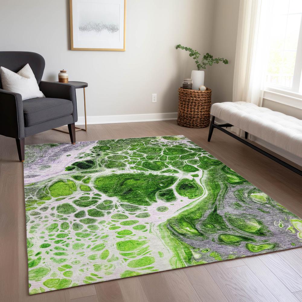 Chantille ACN682 Green 5' x 7'6" Rug. Picture 8