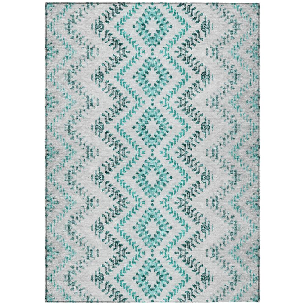 Chantille ACN684 Teal 5' x 7'6" Rug. Picture 1