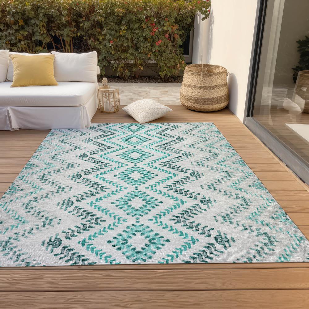 Chantille ACN684 Teal 5' x 7'6" Rug. Picture 8