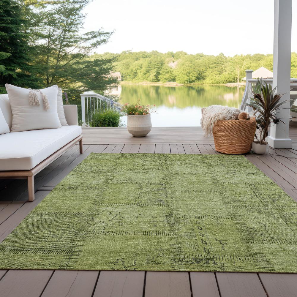 Chantille ACN685 Green 5' x 7'6" Rug. Picture 9