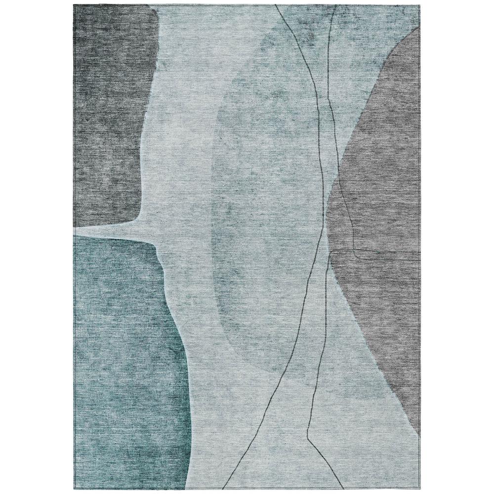 Chantille ACN696 Teal 5' x 7'6" Rug. Picture 1