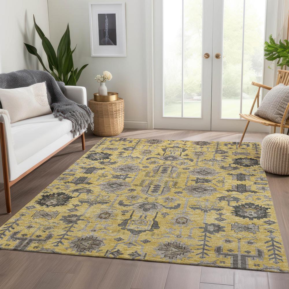 Chantille ACN697 Gold 5' x 7'6" Rug. Picture 6