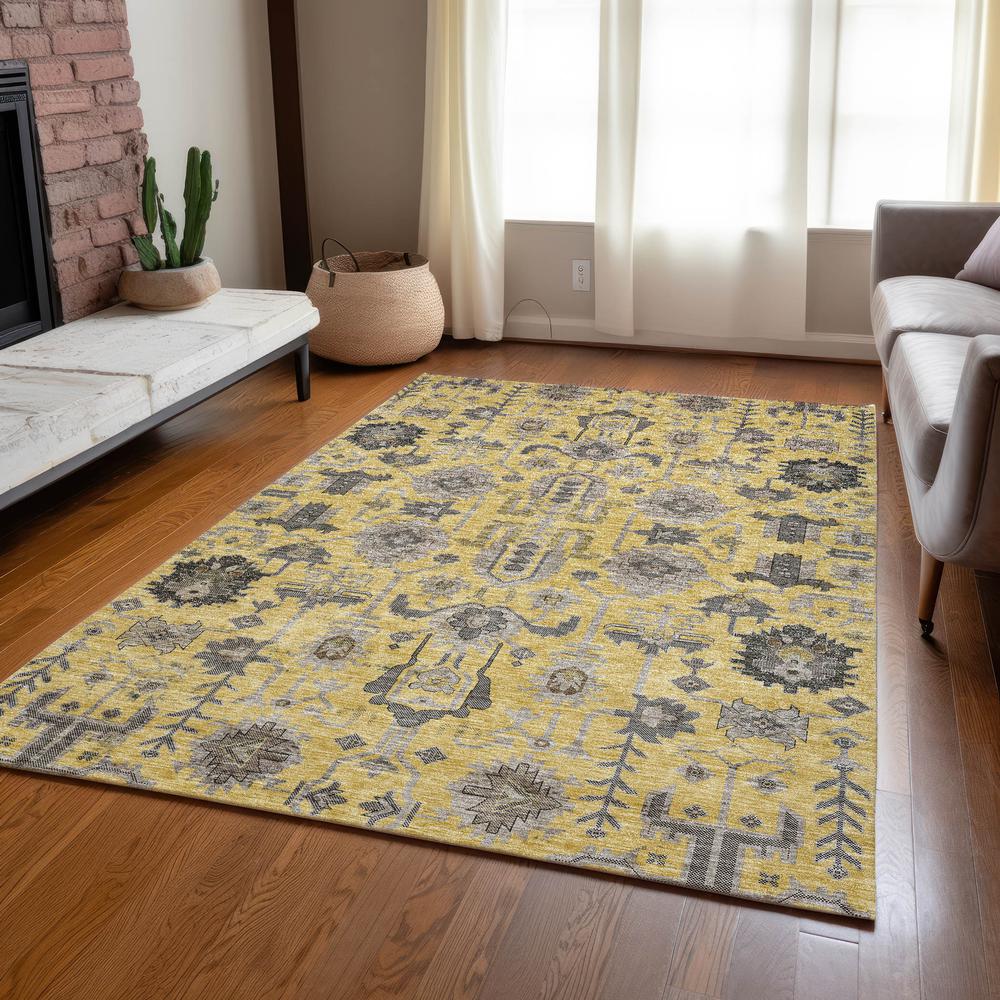 Chantille ACN697 Gold 5' x 7'6" Rug. Picture 7