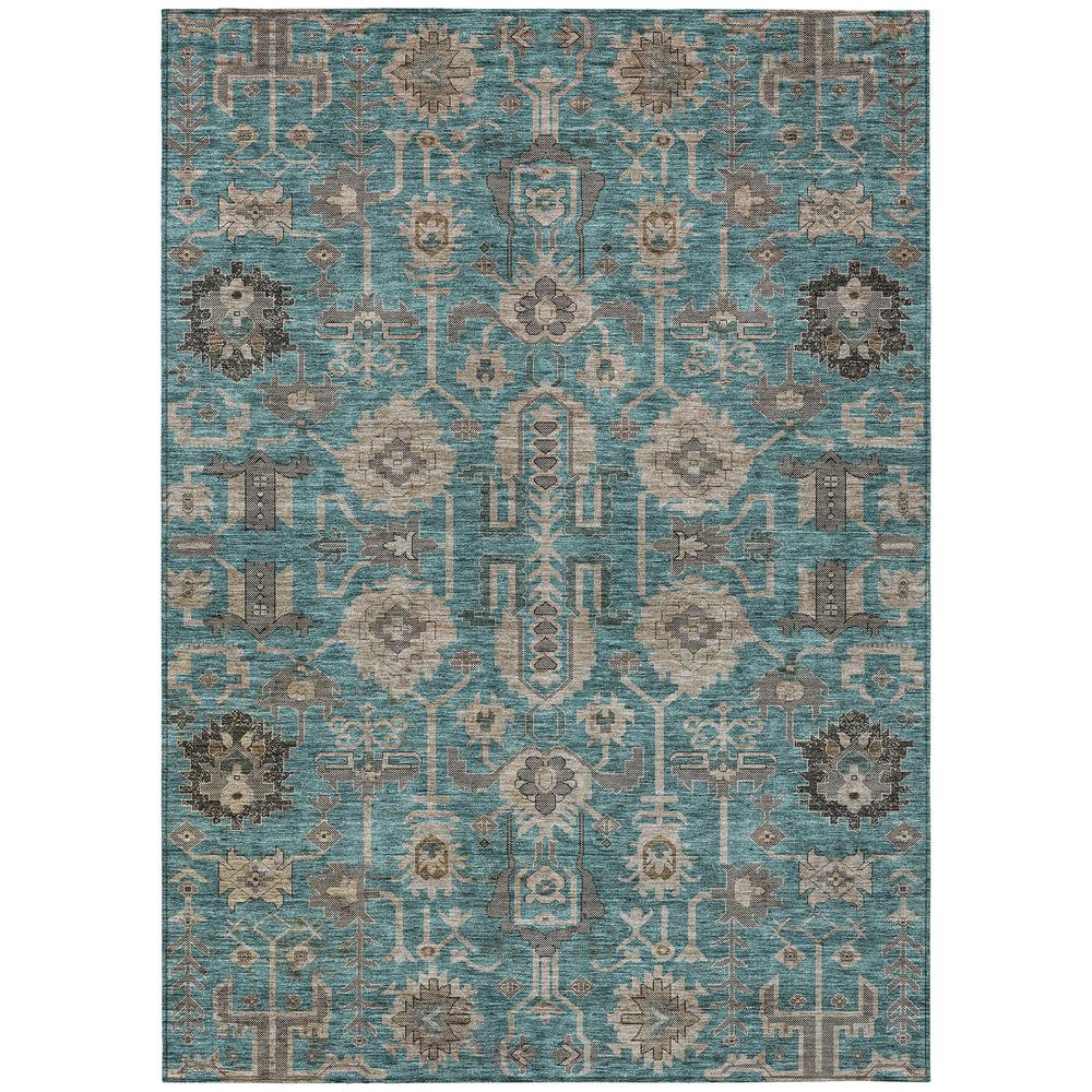 Chantille ACN697 Teal 5' x 7'6" Rug. Picture 1