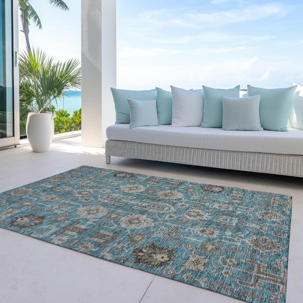 Chantille ACN697 Teal 5' x 7'6" Rug. Picture 9