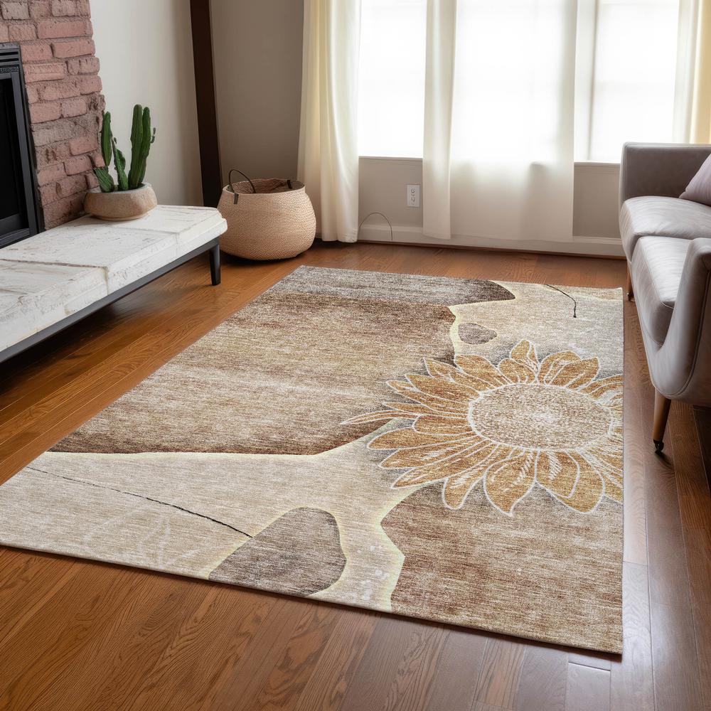 Chantille ACN700 Brown 5' x 7'6" Rug. Picture 7