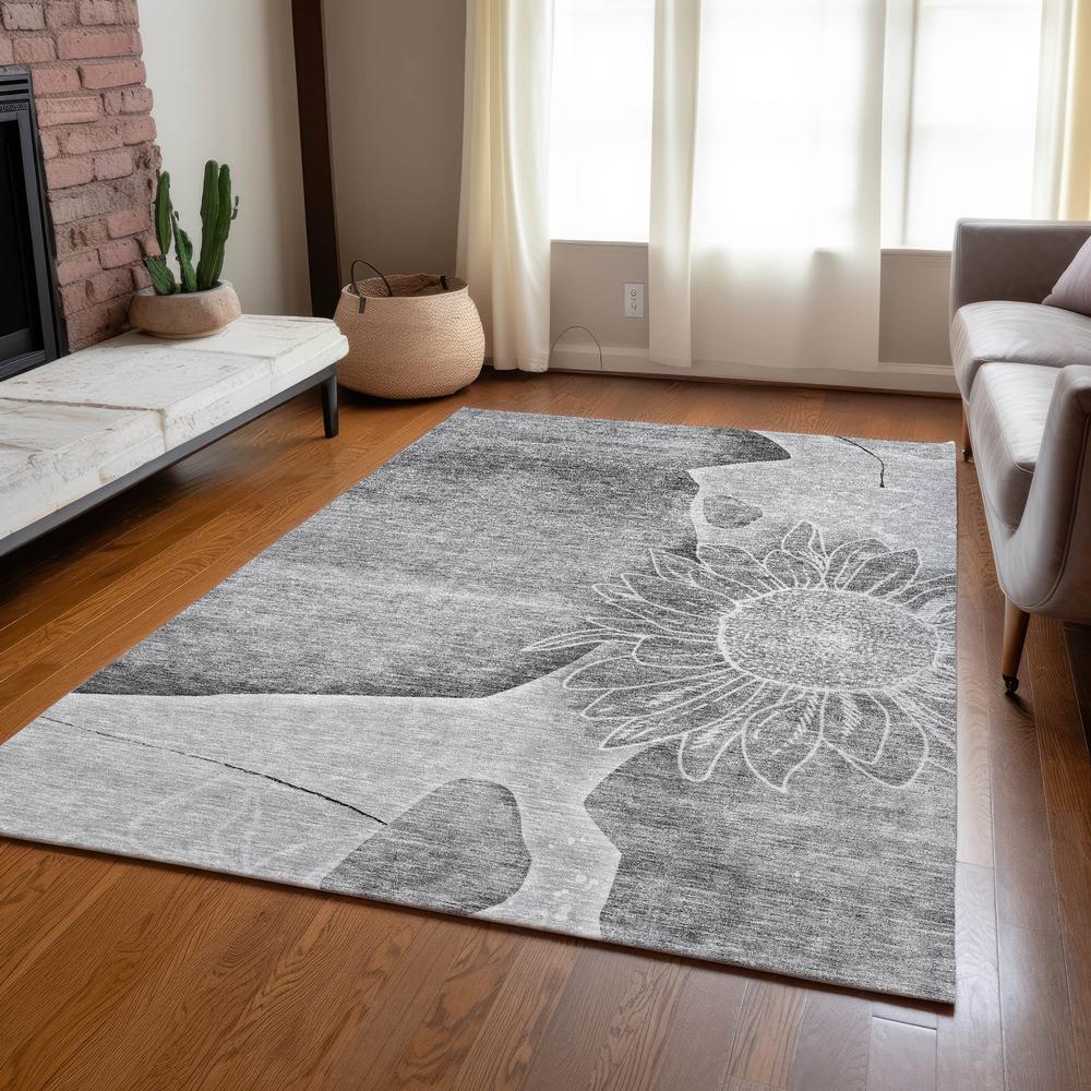 Chantille ACN700 Gray 5' x 7'6" Rug. Picture 7