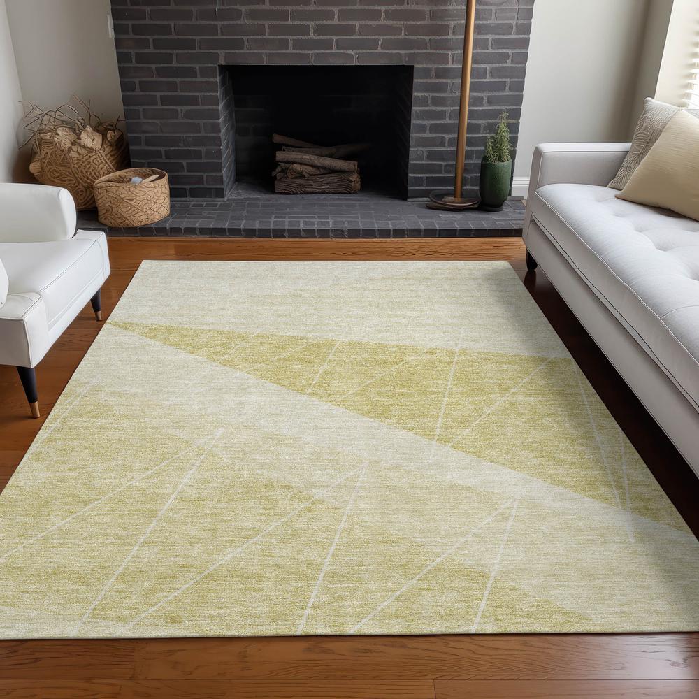 Chantille ACN706 Gold 5' x 7'6" Rug. Picture 6